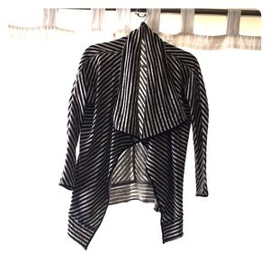 Manduka striped yoga cover-up/cardigan - size S